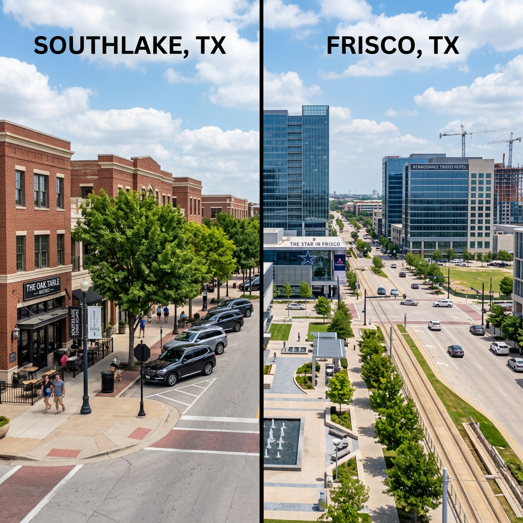 Southlake and Frisco Texas comparison